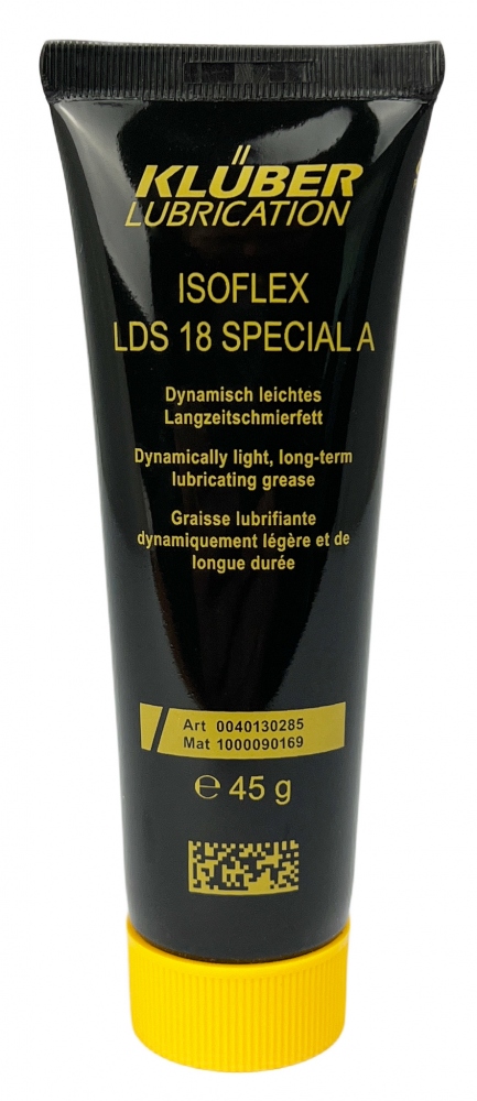 pics/Kluber/Copyright EIS/tube/isoflex-lds-18-special-a-kluber-dynamically-light-long-term-lubricating-grease-tube-45g-front-ol.jpg